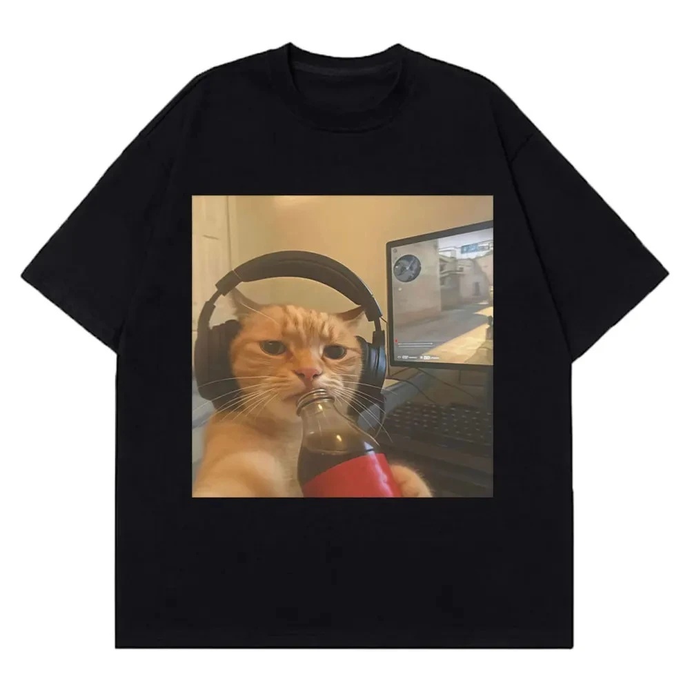 Esports Gaming Shirts - 2026 Summer Funny Gamer Cat Meme