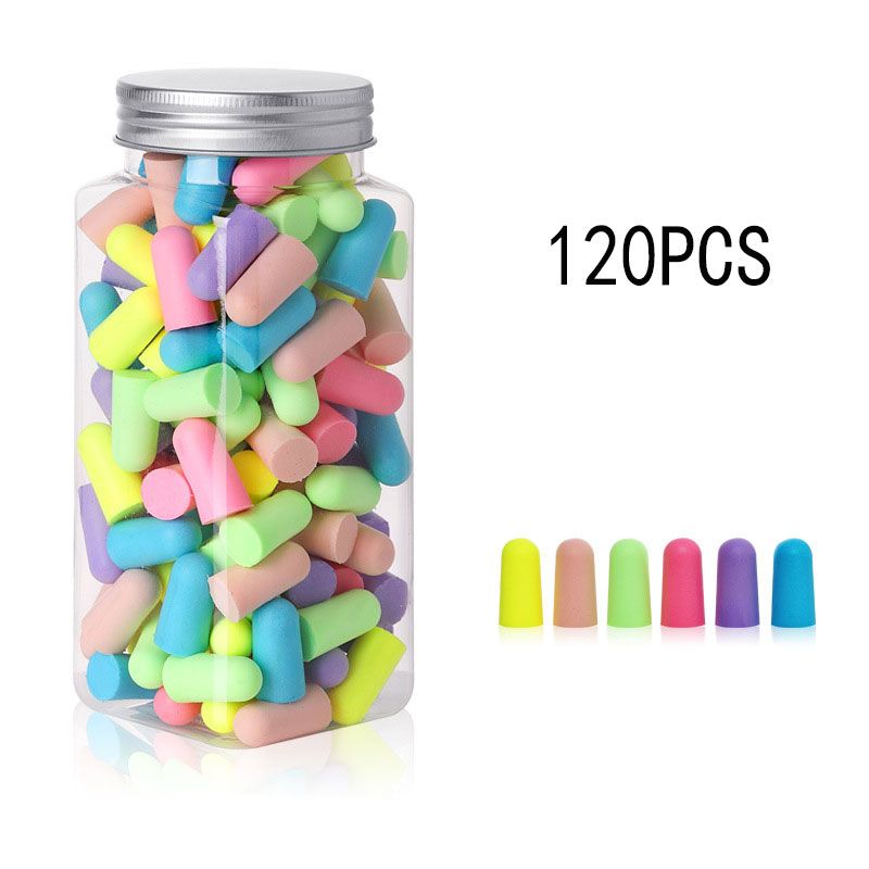Sound Dampening Foam - 24/60/120PCS sleep earplug noise reduction multi-color