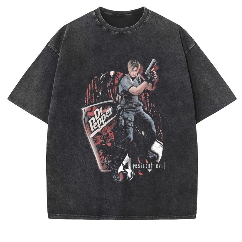 Esports Gaming Shirts - Vintage Washed Dr-Pepper Graphic T Shirts