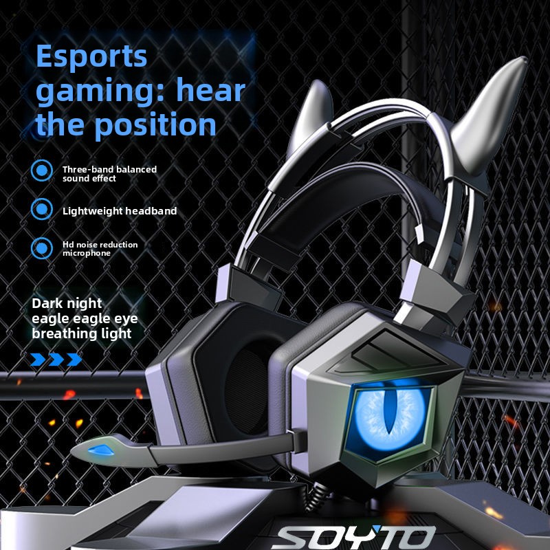 Esports Gaming Video - Custom Over-Ear Wired Headphone for PC