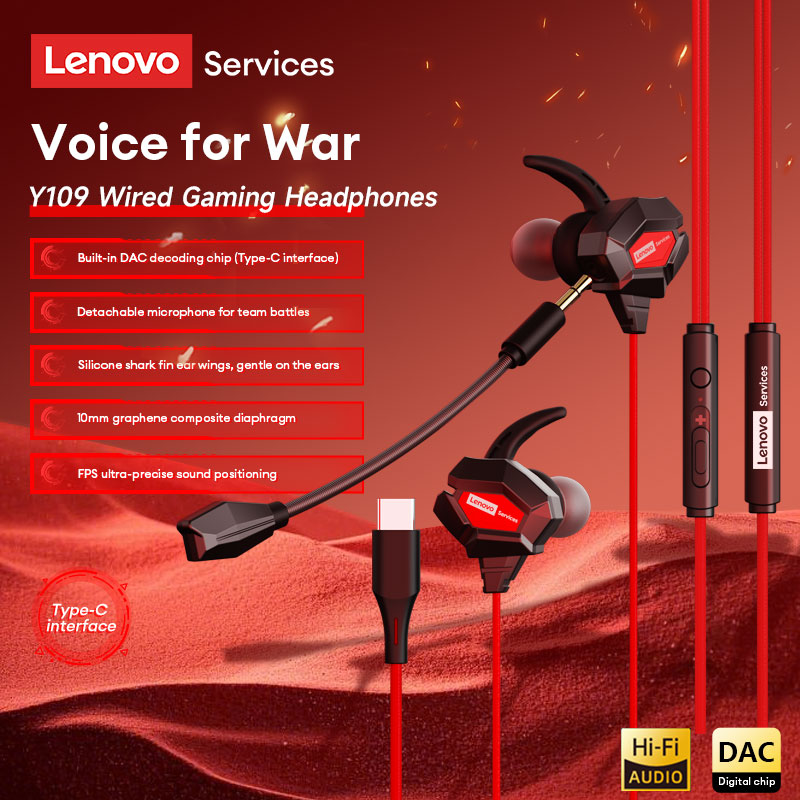 Esports Gaming Video - Lenovo Y109 Wired Gaming Headset Shark