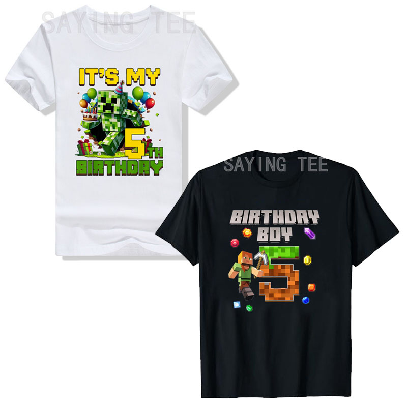 Esports Gaming Shirts - It's My 5th Birthday Video Game