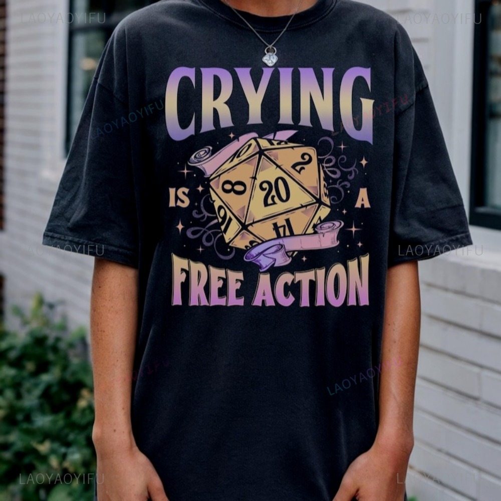 Funny DnD Crying Is A Free Act - Esports Gaming Shirts recension och pris