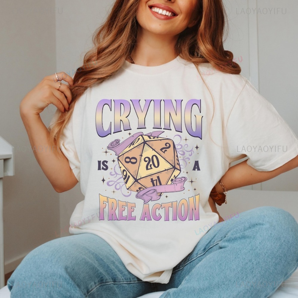 Funny DnD Crying Is A Free Act - Esports Gaming Shirts recension och pris