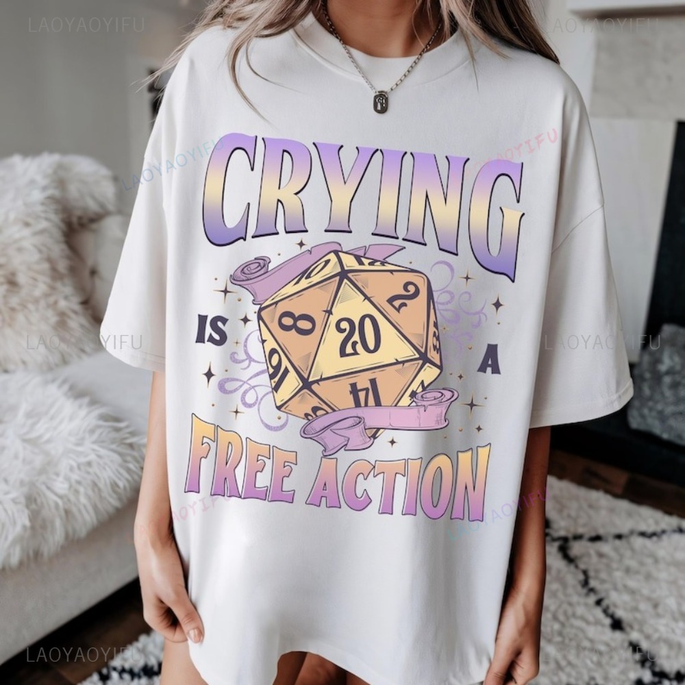 Funny DnD Crying Is A Free Act - Esports Gaming Shirts recension och pris