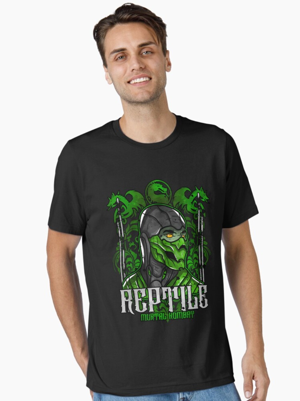 Mortal Kombat Reptile Portrait - Esports Gaming Shirts recension och pris
