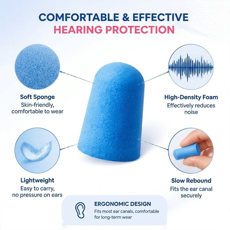 Comfortable Soft Foam Earplugs - Sound Dampening Foam recension och pris
