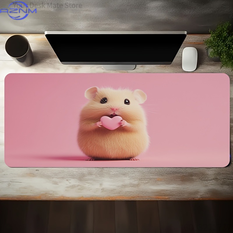 Hamster Hug Heart Pink Backgro - Esports Gaming Background recension och pris