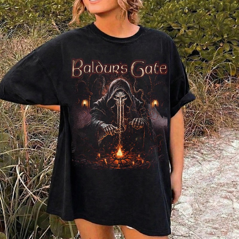 Vintage 90s Baldurs Gate 3 T-S - Esports Gaming Shirts recension och pris
