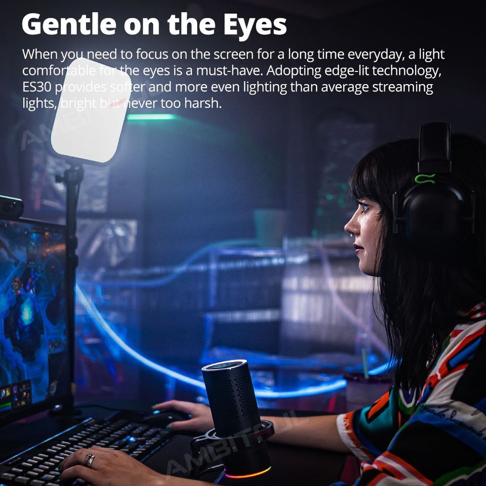 Godox LED Gaming Light ES30 E- - Esports Gaming Video recension och pris